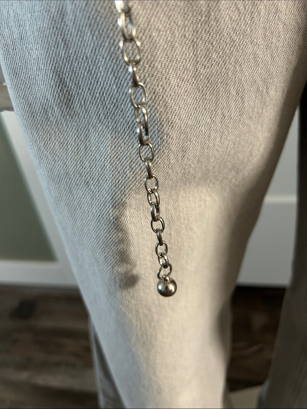 Statement Rhinestone Chain Belt – Double Row Crystal | Extra Long 80” + Chain - Picture 8 of 12